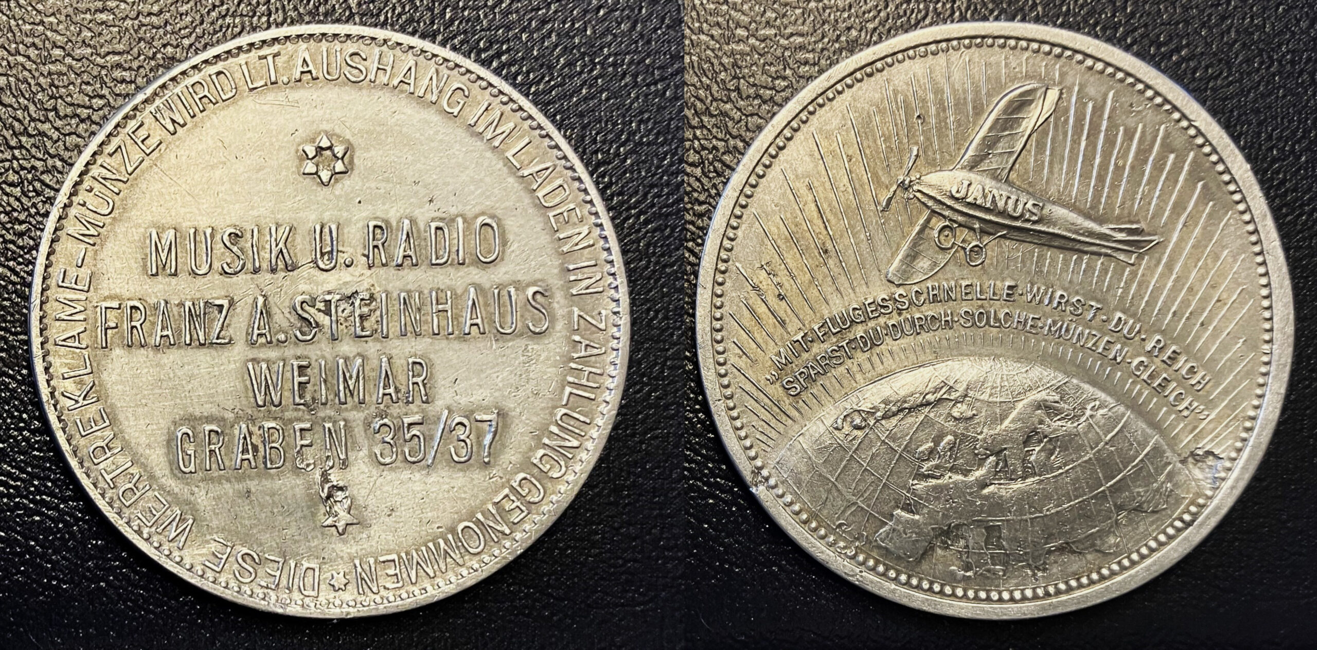 WEIMAR: Musik und Radio Franz A. Steinhaus (Rabattmarke)