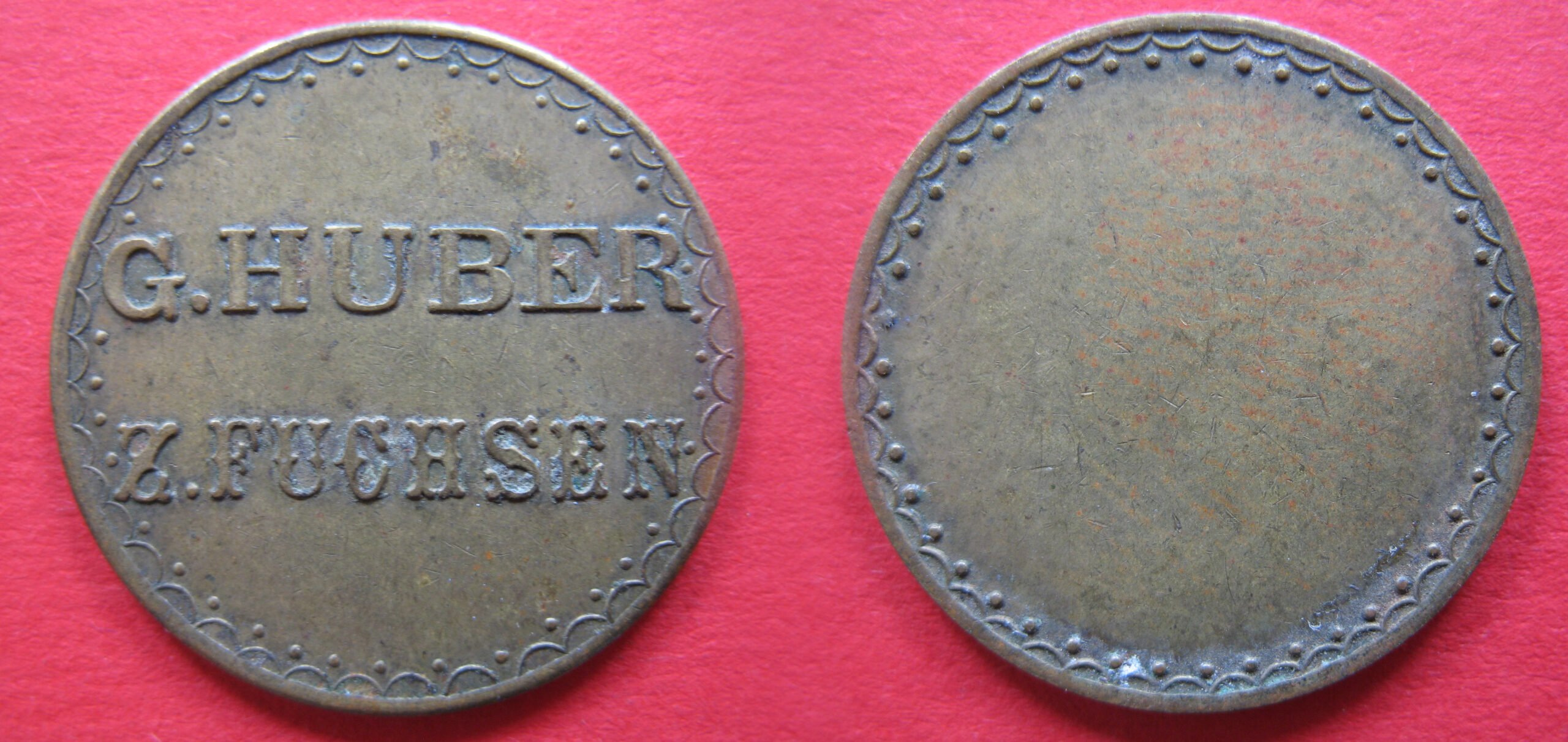 STUTTGART: H. Gruber Z. Fuchsen (Wertmarke)